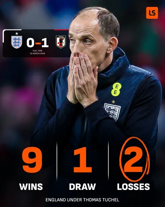 开云入口-英格兰遭遇图赫尔执教下的第二场失利，并且是首次未能进球